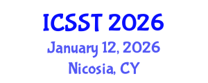 International Conference on Sensor Science and Technology (ICSST) January 12, 2026 - Nicosia, Cyprus International Conference on Sensor Science and Technology (ICSST) January 12, 2026 - Nicosia, Cyprus