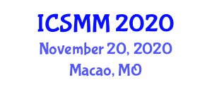 International Conference on Sensors, Materials and Manufacturing (ICSMM) November 20, 2020 - Macao, Macao