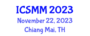 International Conference on Sensors, Materials and Manufacturing (ICSMM) November 22, 2023 - Chiang Mai, Thailand International Conference on Sensors, Materials and Manufacturing (ICSMM) November 22, 2023 - Chiang Mai, Thailand