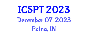 International Conference on Separation and Purification Technologies (ICSPT) December 07, 2023 - Patna, India International Conference on Separation and Purification Technologies (ICSPT) December 07, 2023 - Patna, India