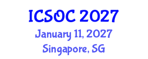 International Conference on Service Oriented Computing (ICSOC) January 11, 2027 - Singapore, Singapore International Conference on Service Oriented Computing (ICSOC) January 11, 2027 - Singapore, Singapore