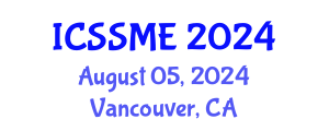 International Conference on Service Science, Management and Engineering (ICSSME) August 05, 2024 - Vancouver, Canada