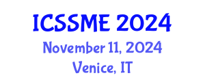 International Conference on Service Science, Management and Engineering (ICSSME) November 11, 2024 - Venice, Italy