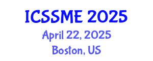 International Conference on Service Science, Management and Engineering (ICSSME) April 22, 2025 - Boston, United States