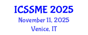 International Conference on Service Science, Management and Engineering (ICSSME) November 11, 2025 - Venice, Italy