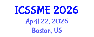 International Conference on Service Science, Management and Engineering (ICSSME) April 22, 2026 - Boston, United States