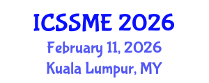 International Conference on Service Science, Management and Engineering (ICSSME) February 11, 2026 - Kuala Lumpur, Malaysia
