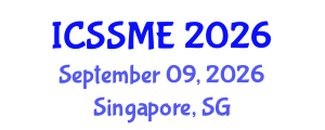 International Conference on Service Science, Management and Engineering (ICSSME) September 09, 2026 - Singapore, Singapore