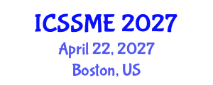 International Conference on Service Science, Management and Engineering (ICSSME) April 22, 2027 - Boston, United States International Conference on Service Science, Management and Engineering (ICSSME) April 22, 2027 - Boston, United States