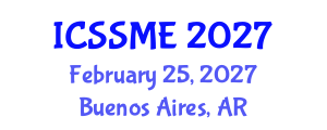 International Conference on Service Science, Management and Engineering (ICSSME) February 25, 2027 - Buenos Aires, Argentina International Conference on Service Science, Management and Engineering (ICSSME) February 25, 2027 - Buenos Aires, Argentina