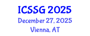 International Conference on Sex, Sexuality, and Gender (ICSSG) December 27, 2025 - Vienna, Austria