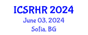 International Conference on Sexual and Reproductive Health and Rights (ICSRHR) June 03, 2024 - Sofia, Bulgaria