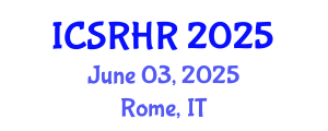 International Conference on Sexual and Reproductive Health and Rights (ICSRHR) June 03, 2025 - Rome, Italy