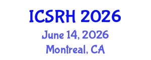 International Conference on Sexual and Reproductive Health (ICSRH) June 14, 2026 - Montreal, Canada