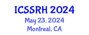 International Conference on Sexuality, Sexual and Reproductive Health (ICSSRH) May 23, 2024 - Montreal, Canada