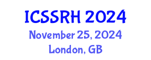 International Conference on Sexuality, Sexual and Reproductive Health (ICSSRH) November 25, 2024 - London, United Kingdom