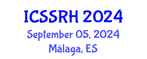 International Conference on Sexuality, Sexual and Reproductive Health (ICSSRH) September 05, 2024 - Málaga, Spain