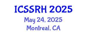 International Conference on Sexuality, Sexual and Reproductive Health (ICSSRH) May 24, 2025 - Montreal, Canada