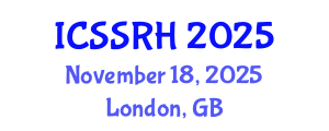 International Conference on Sexuality, Sexual and Reproductive Health (ICSSRH) November 18, 2025 - London, United Kingdom