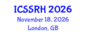 International Conference on Sexuality, Sexual and Reproductive Health (ICSSRH) November 18, 2026 - London, United Kingdom