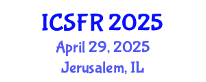 International Conference on Shale Fuel Reserves (ICSFR) April 29, 2025 - Jerusalem, Israel