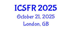 International Conference on Shale Fuel Reserves (ICSFR) October 21, 2025 - London, United Kingdom