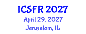 International Conference on Shale Fuel Reserves (ICSFR) April 29, 2027 - Jerusalem, Israel International Conference on Shale Fuel Reserves (ICSFR) April 29, 2027 - Jerusalem, Israel