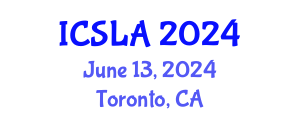 International Conference on Sign Language and Acquisition (ICSLA) June 13, 2024 - Toronto, Canada