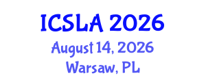 International Conference on Sign Language and Acquisition (ICSLA) August 14, 2026 - Warsaw, Poland