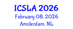 International Conference on Sign Language and Acquisition (ICSLA) February 08, 2026 - Amsterdam, Netherlands