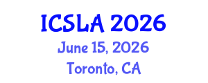 International Conference on Sign Language and Acquisition (ICSLA) June 15, 2026 - Toronto, Canada