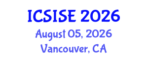 International Conference on Signal and Imaging Systems Engineering (ICSISE) August 05, 2026 - Vancouver, Canada