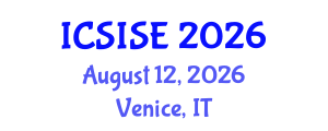 International Conference on Signal and Imaging Systems Engineering (ICSISE) August 12, 2026 - Venice, Italy