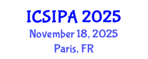 International Conference on Signal, Image Processing and Applications (ICSIPA) November 18, 2025 - Paris, France