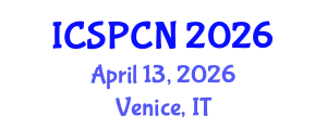 International Conference on Signal Processing, Communications and Networking (ICSPCN) April 13, 2026 - Venice, Italy International Conference on Signal Processing, Communications and Networking (ICSPCN) April 13, 2026 - Venice, Italy