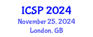 International Conference on Signal Processing (ICSP) November 25, 2024 - London, United Kingdom