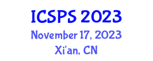 International Conference on Signal Processing Systems (ICSPS) November 17, 2023 - Xi'an, China International Conference on Signal Processing Systems (ICSPS) November 17, 2023 - Xi'an, China