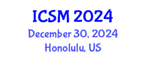 International Conference on Sleep Medicine (ICSM) December 30, 2024 - Honolulu, United States