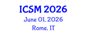 International Conference on Sleep Medicine (ICSM) June 01, 2026 - Rome, Italy