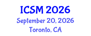 International Conference on Sleep Medicine (ICSM) September 20, 2026 - Toronto, Canada International Conference on Sleep Medicine (ICSM) September 20, 2026 - Toronto, Canada