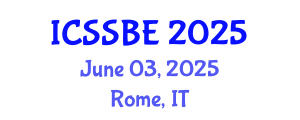 International Conference on Smart and Sustainable Built Environment (ICSSBE) June 03, 2025 - Rome, Italy