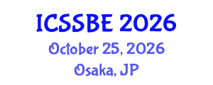 International Conference on Smart and Sustainable Built Environment (ICSSBE) October 25, 2026 - Osaka, Japan International Conference on Smart and Sustainable Built Environment (ICSSBE) October 25, 2026 - Osaka, Japan