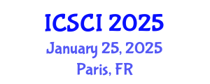 International Conference on Smart Cities and Infrastructure (ICSCI) January 25, 2025 - Paris, France