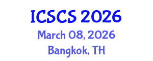 International Conference on Smart Cities and Sustainability (ICSCS) March 08, 2026 - Bangkok, Thailand