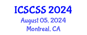 International Conference on Smart Cities and Sustainable Solutions (ICSCSS) August 05, 2024 - Montreal, Canada