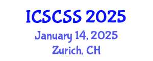International Conference on Smart Cities and Sustainable Solutions (ICSCSS) January 14, 2025 - Zurich, Switzerland