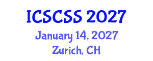 International Conference on Smart Cities and Sustainable Solutions (ICSCSS) January 14, 2027 - Zurich, Switzerland International Conference on Smart Cities and Sustainable Solutions (ICSCSS) January 14, 2027 - Zurich, Switzerland