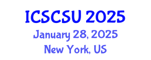 International Conference on Smart Cities and Sustainable Urbanism (ICSCSU) January 28, 2025 - New York, United States