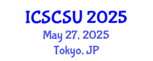 International Conference on Smart Cities and Sustainable Urbanism (ICSCSU) May 27, 2025 - Tokyo, Japan
