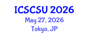 International Conference on Smart Cities and Sustainable Urbanism (ICSCSU) May 27, 2026 - Tokyo, Japan